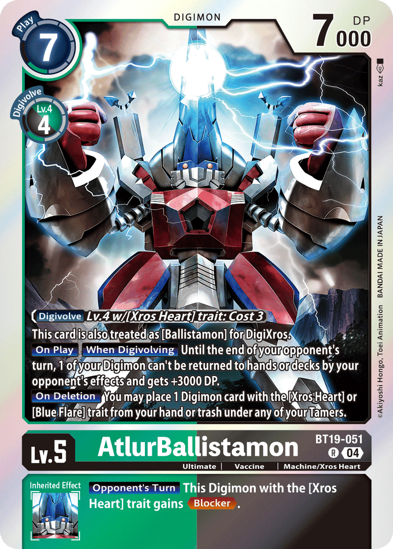 BT19-051 AtlurBallistamon Rare