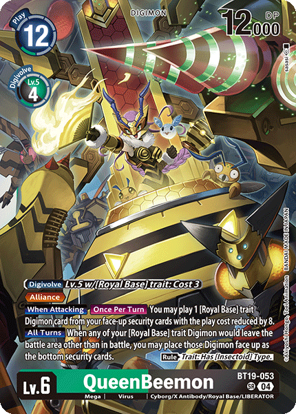 BT19-053 QueenBeemon Super Rare