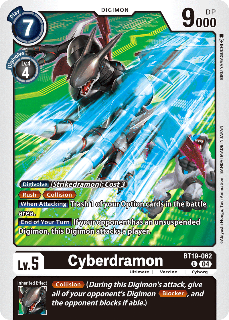 BT19-062 Cyberdramon Uncommon