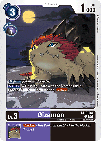 BT19-066 Gizamon Uncommon