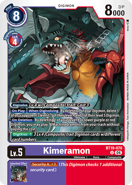 BT19-070 Kimeramon Uncommon