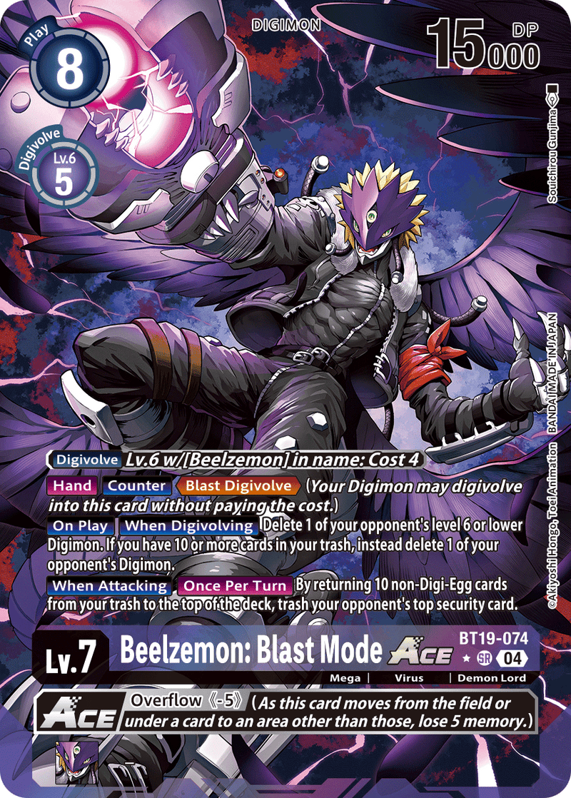 BT19-074 Beelzemon: Blast Mode ACE Alternative Art