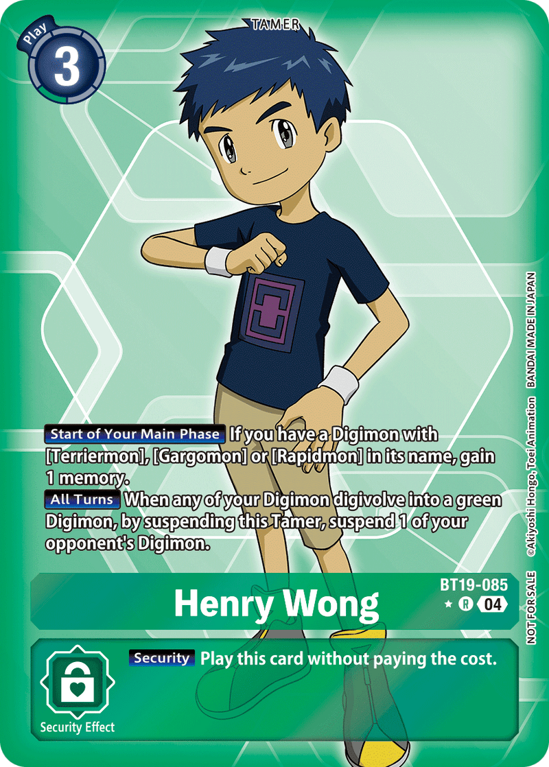 BT19-085 Henry Wong Box Topper