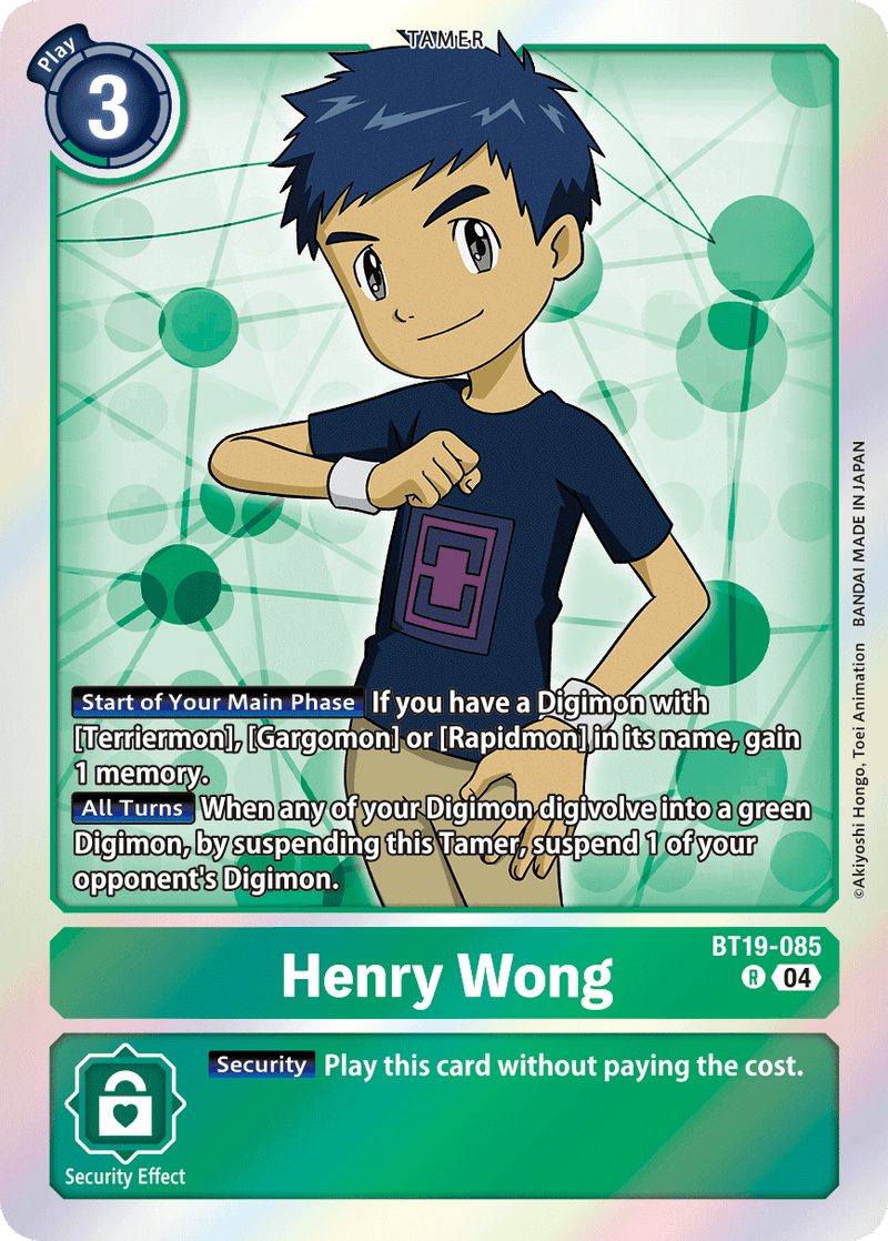 BT19-085 Henry Wong Rare