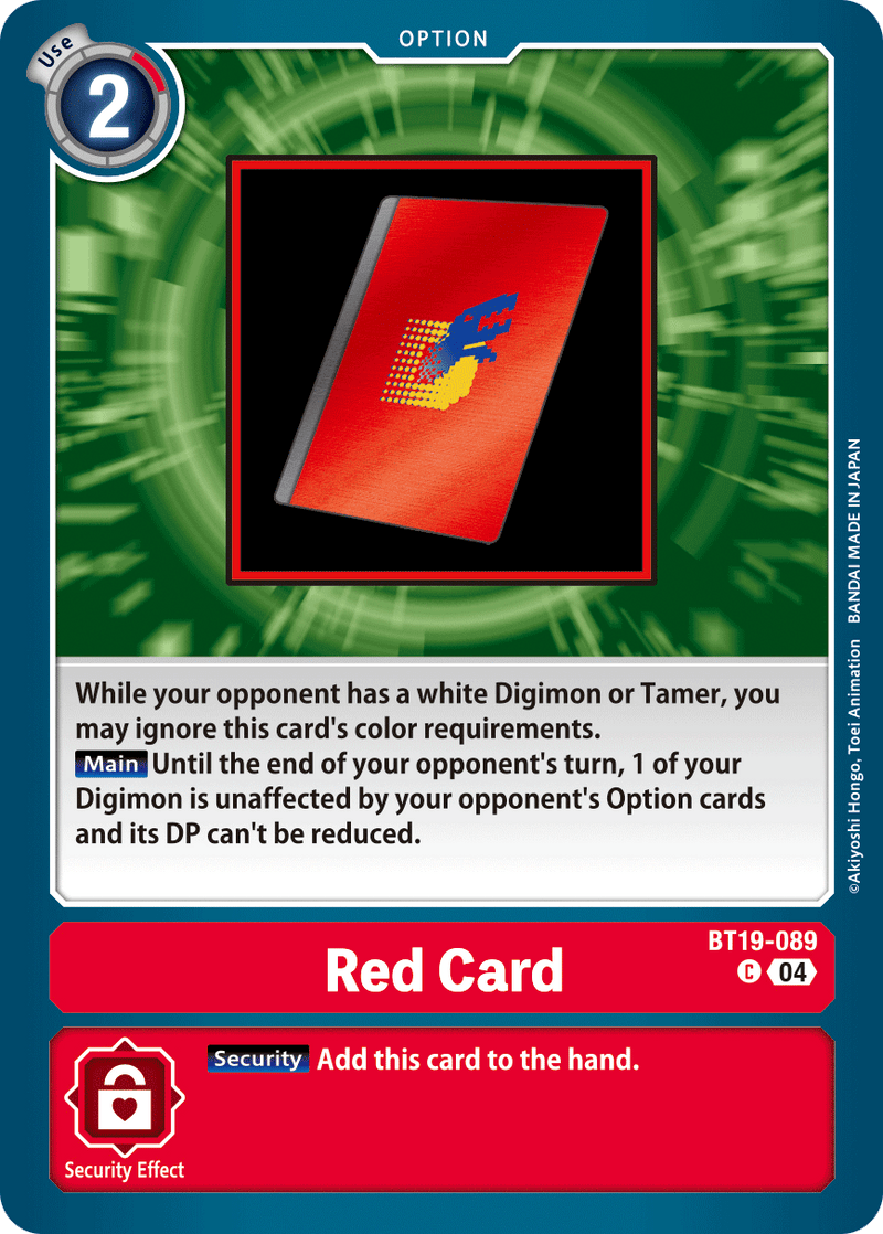 BT19-089 Red Card Common