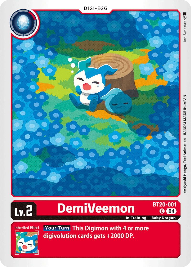 BT20-001 DemiVeemon Common