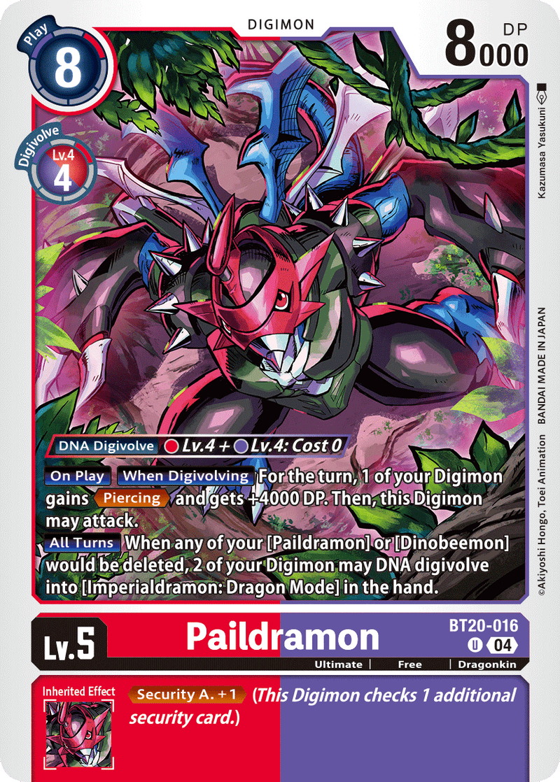 BT20-016 Paildramon Uncommon