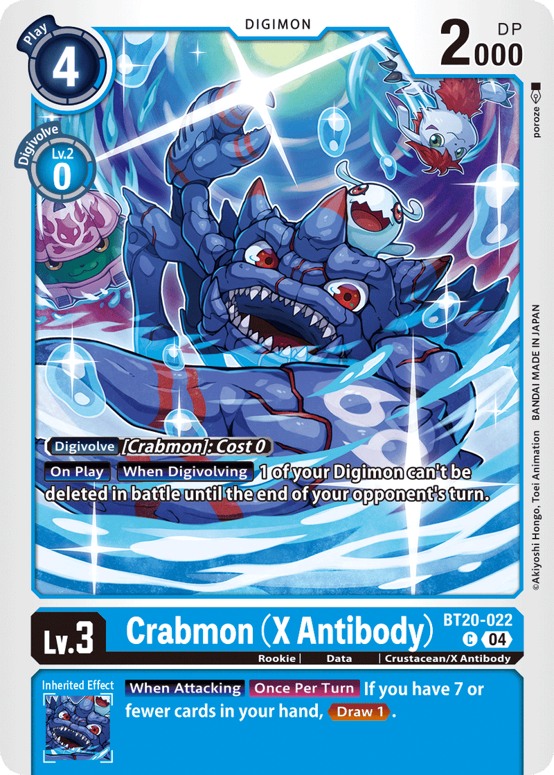 BT20-022 Crabmon (X Antibody) Common