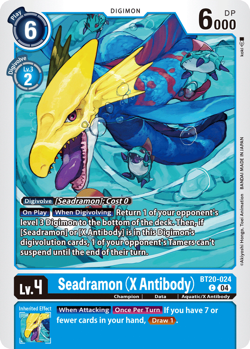 BT20-024 Seadramon (X Antibody) Common