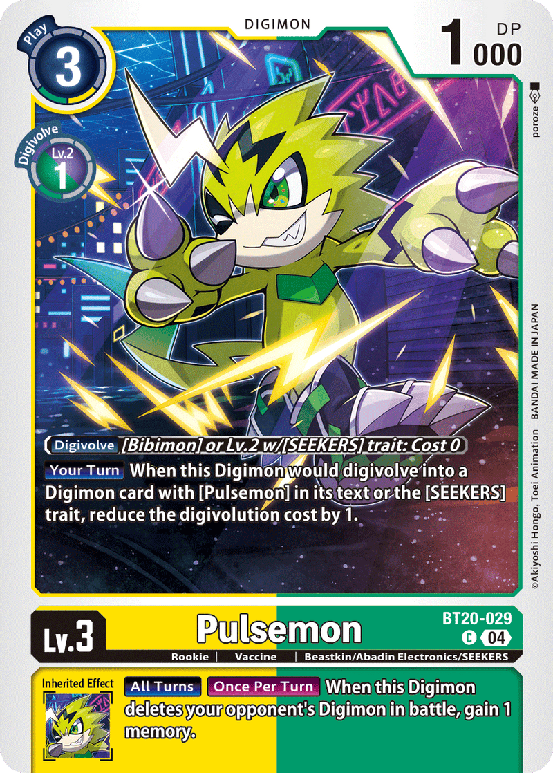 BT20-029 Pulsemon Common