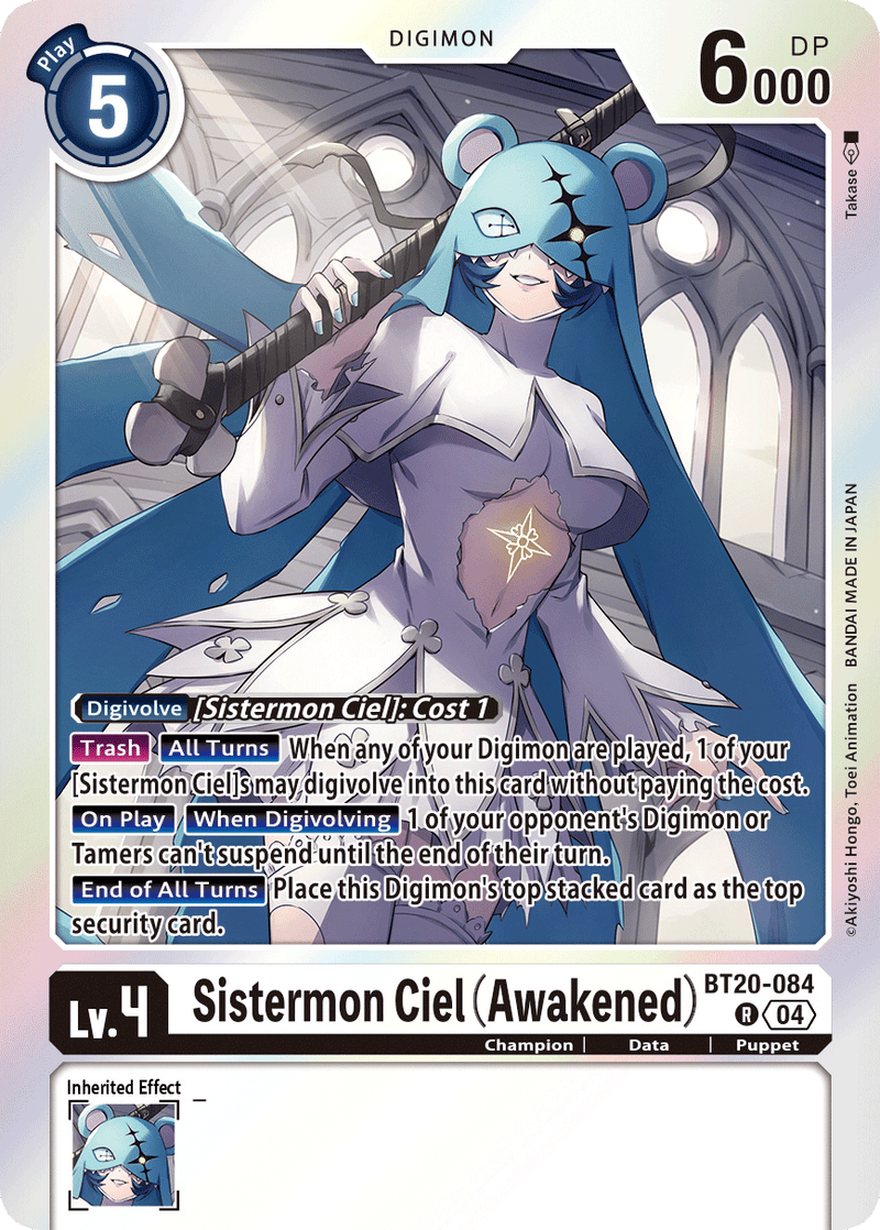 BT20-084 Sistermon Ciel (Awakened) Rare