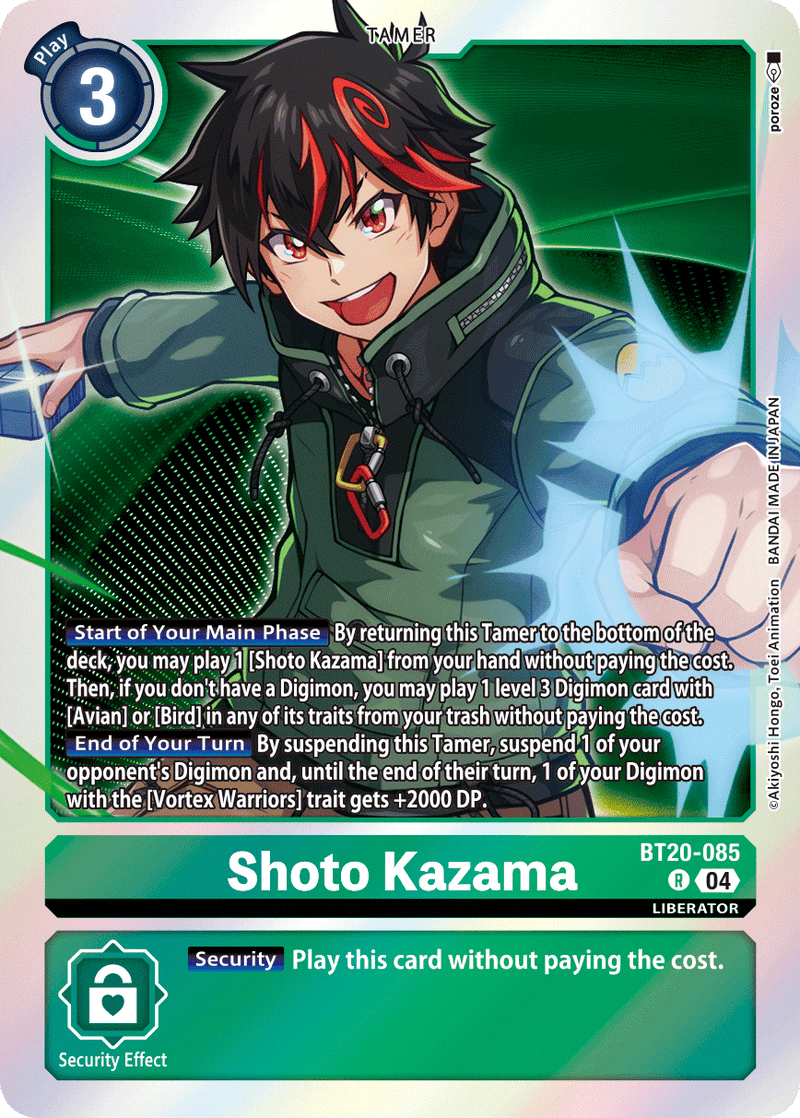 BT20-085 Shoto Kazama Rare