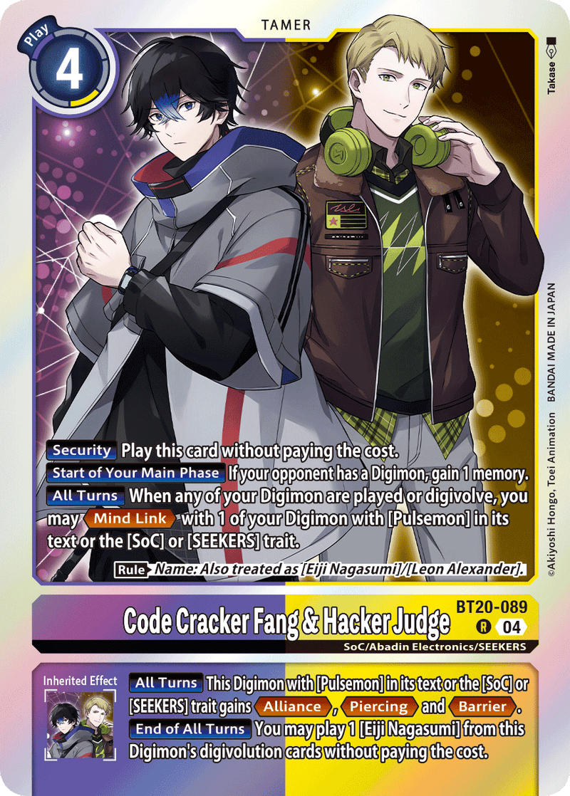 BT20-089 Code Cracker Fang & Hacker Judge Rare