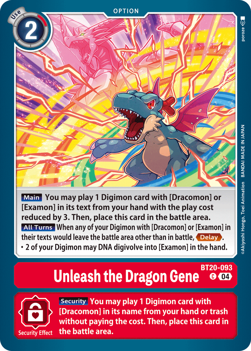 BT20-093 Unleash the Dragon-Gene Common