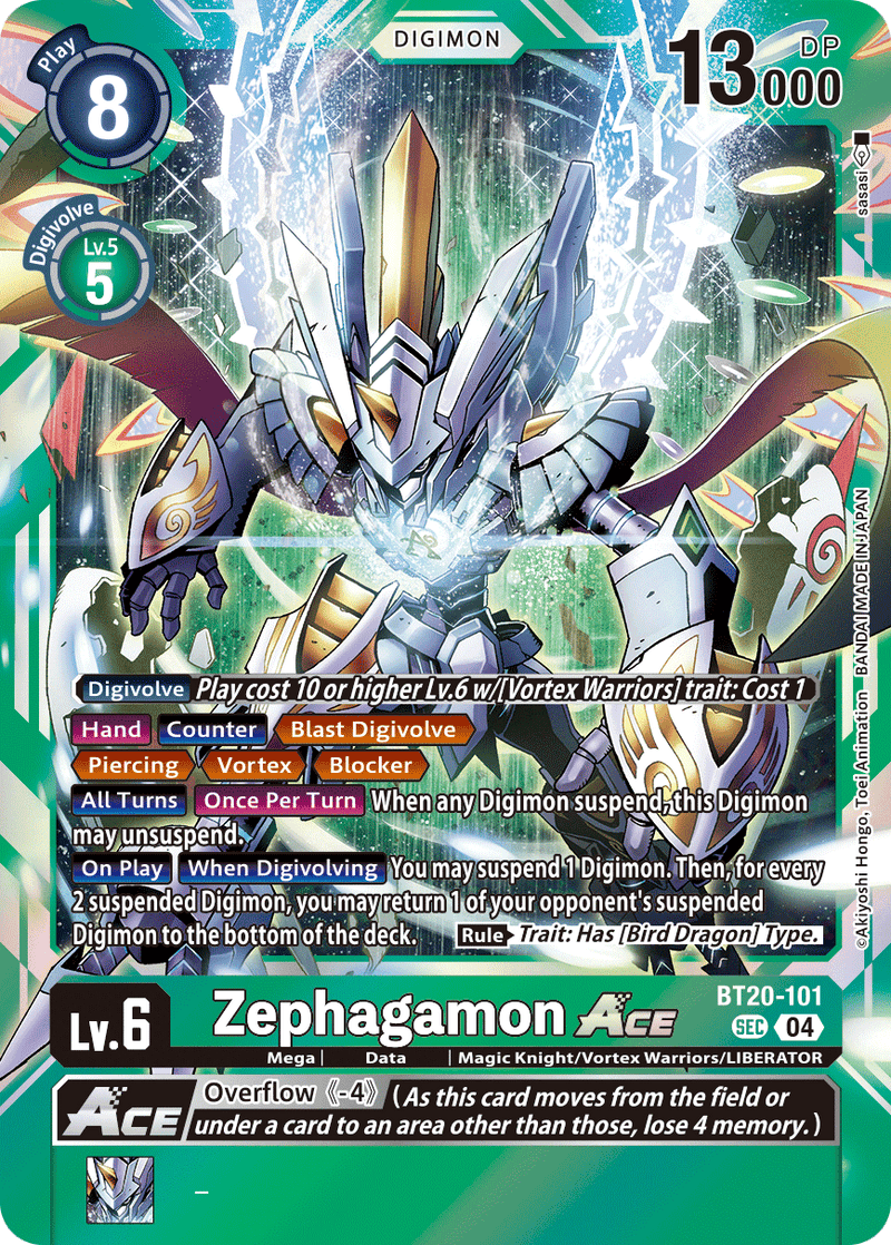 BT20-101 Zephagamon ACE Secret Rare