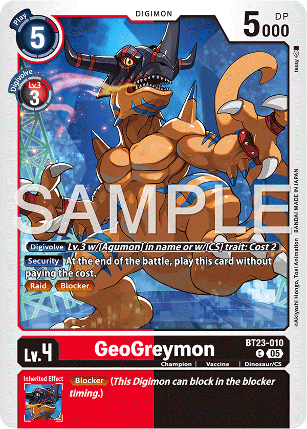 BT23-010 GeoGreymon Common