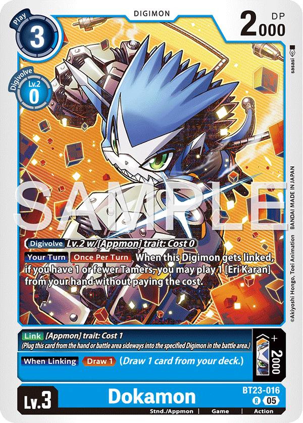 BT23-016 Dokamon Rare