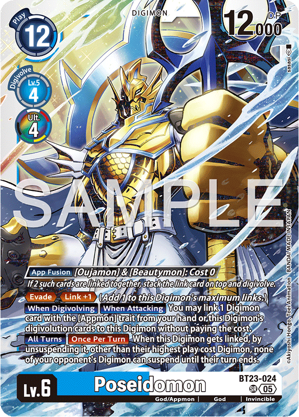 BT23-024 Poseidomon Super Rare