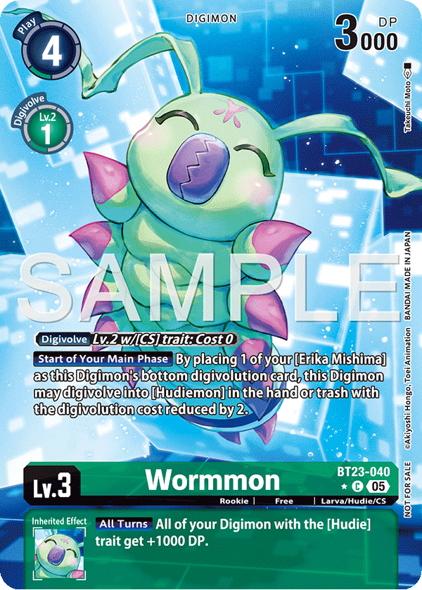 BT23-040 Wormmon Box Topper (BT23)