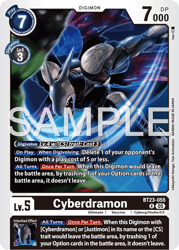 BT23-055 Cyberdramon Rare