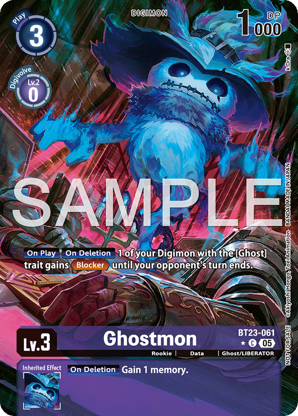 BT23-061 Ghostmon Box Topper (BT23)