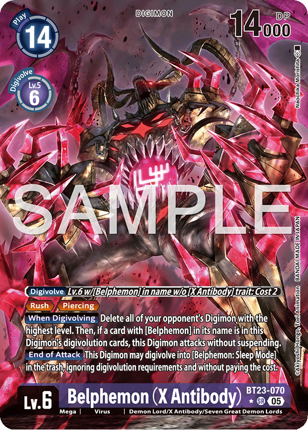 BT23-070 Belphemon (X Antibody) Alternative Art