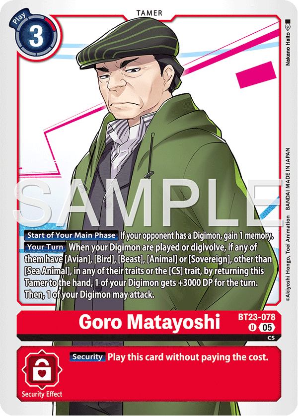 BT23-078 Goro Matayoshi Uncommon