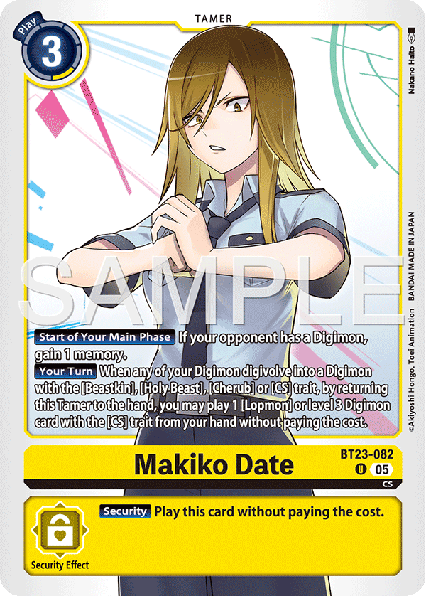 BT23-082 Makiko Date Uncommon