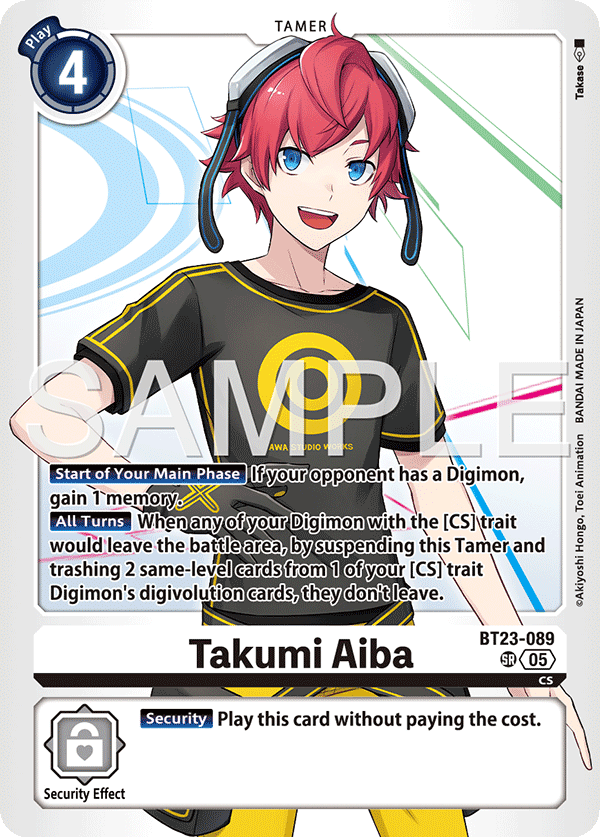 BT23-089 Takumi Aiba Super Rare
