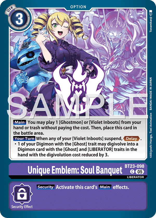 BT23-098 Unique Emblem: Soul Banquet Common