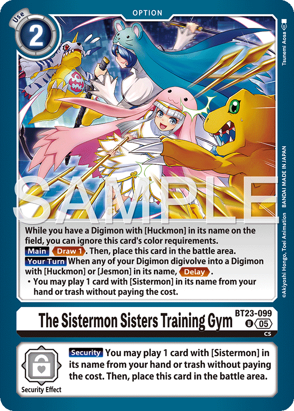 BT23-099 The Sistermon Sisters Training Gym Uncommon