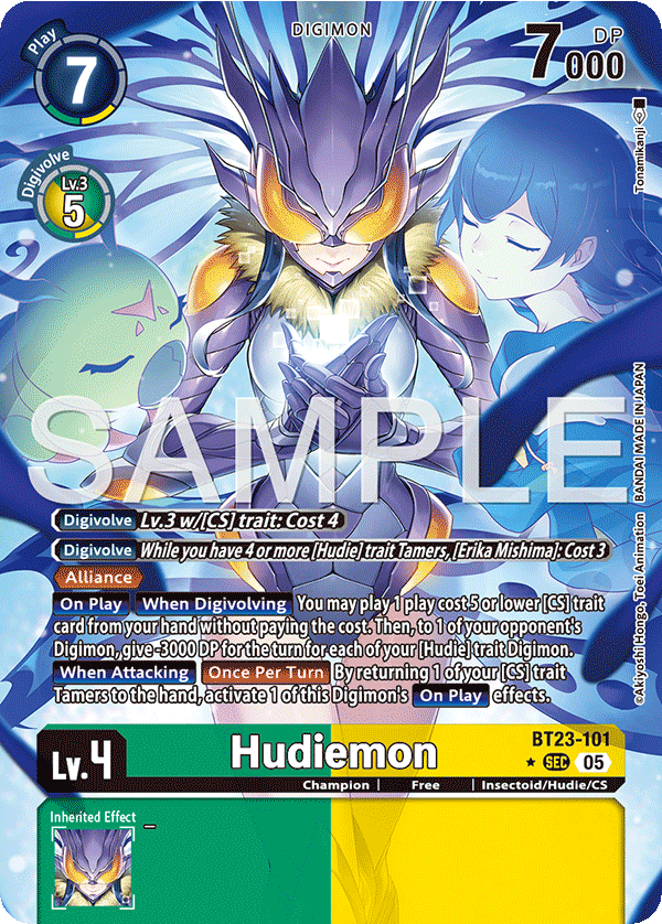 BT23-101 Hudiemon Alternative Art
