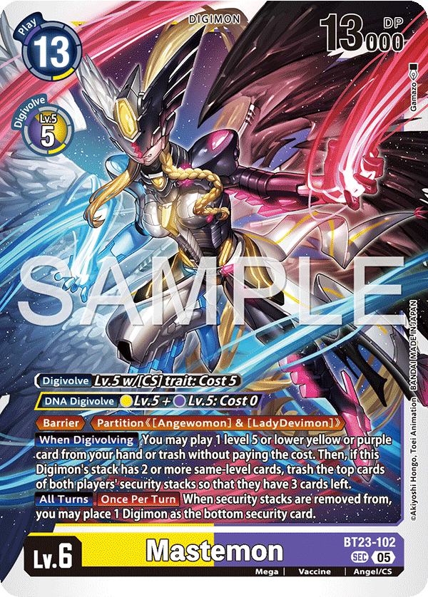BT23-102 Mastemon Secret Rare