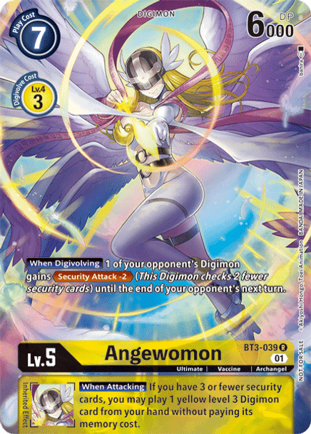 BT3-039 Angewomon Rare Alternate Art 1 Year Anniversary Promo Pack