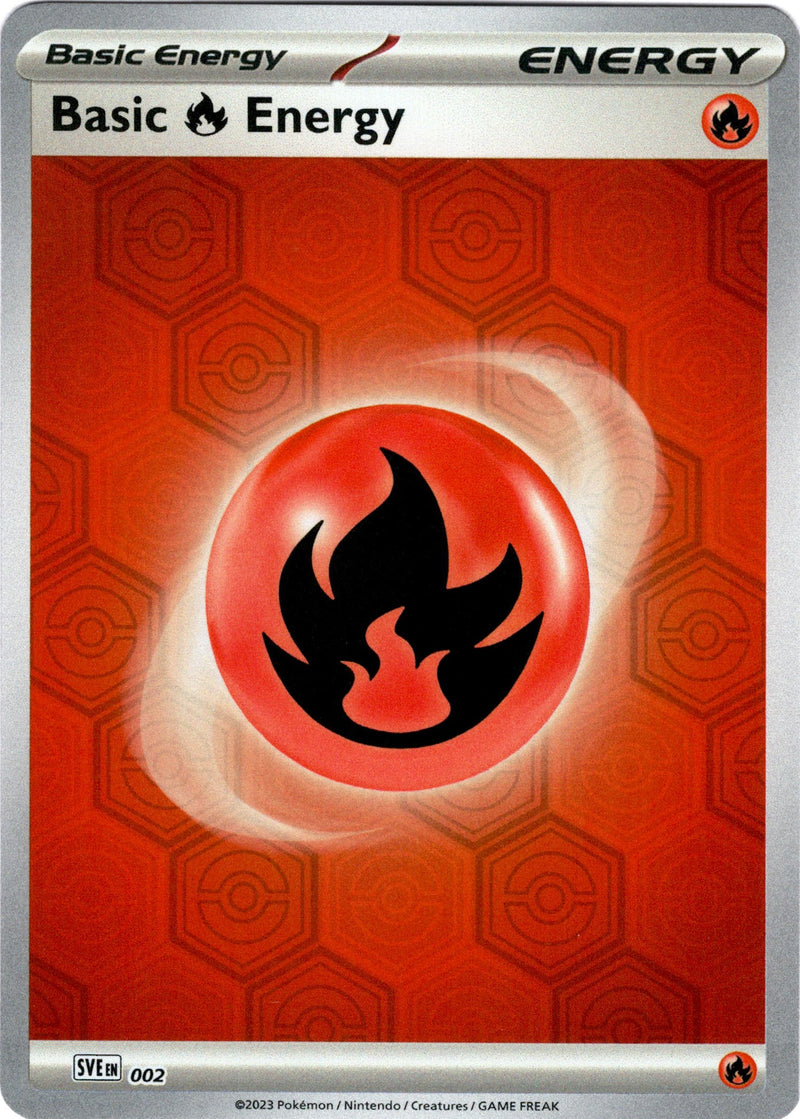 SVE002 Basic Fire Energy Reverse Holo Shrouded Fable