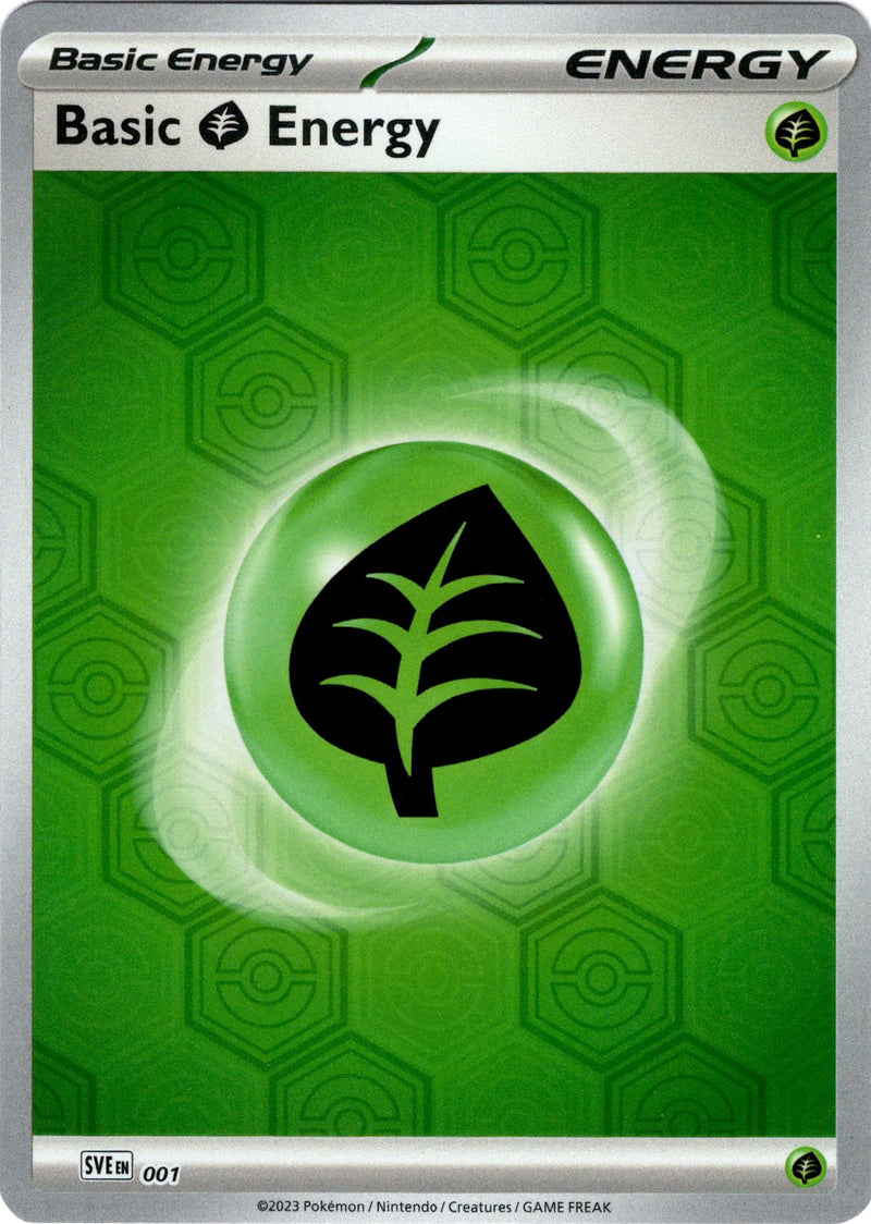 SVE001 Basic Grass Energy Reverse Holo Shrouded Fable