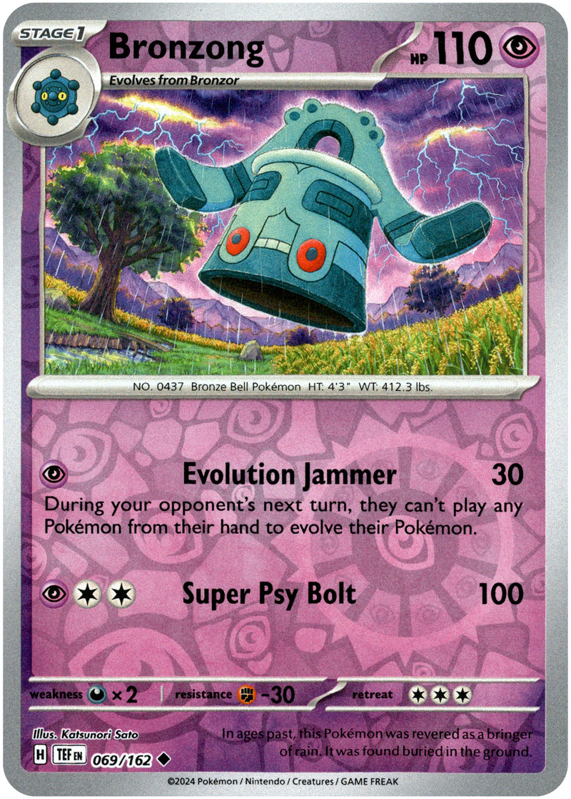 069/162 Bronzong Uncommon Reverse Holo Temporal Forces