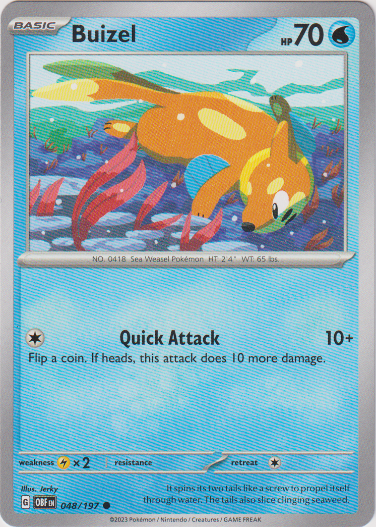 048/197 Buizel Common Obsidian Flames