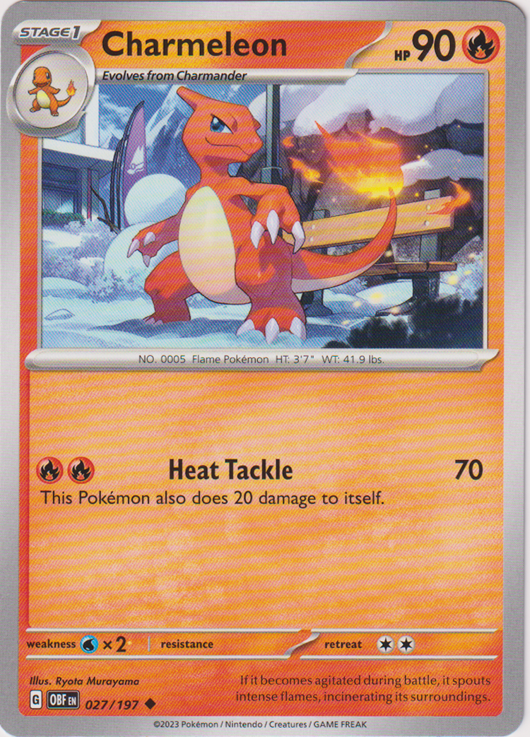 027/197 Charmeleon Uncommon Obsidian Flames