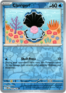 054/182 Clamperl Common Reverse Holo Destined Rivals