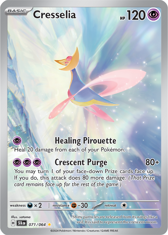 071/064 Cresselia Illustration Rare Shrouded Fable