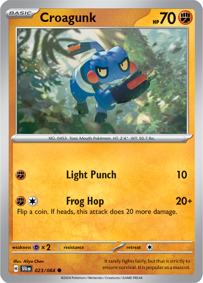 023/064 Croagunk Common Shrouded Fable