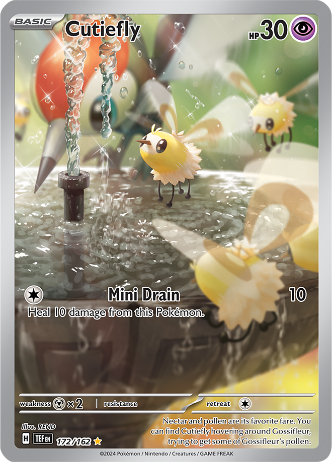 172/162 Cutiefly Illustration Rare Temporal Forces