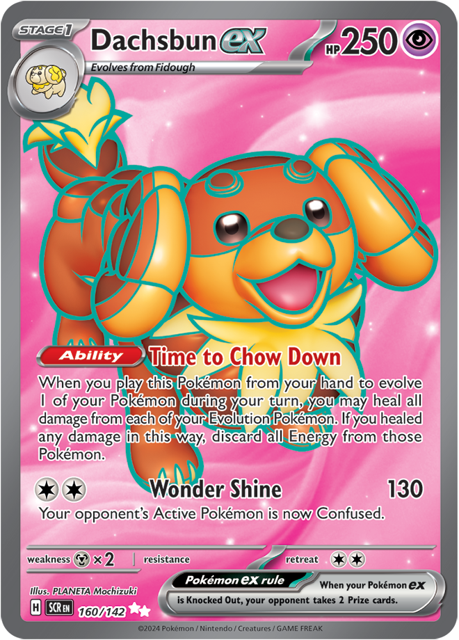 160/142 Dachsbun EX Full Art Stellar Crown