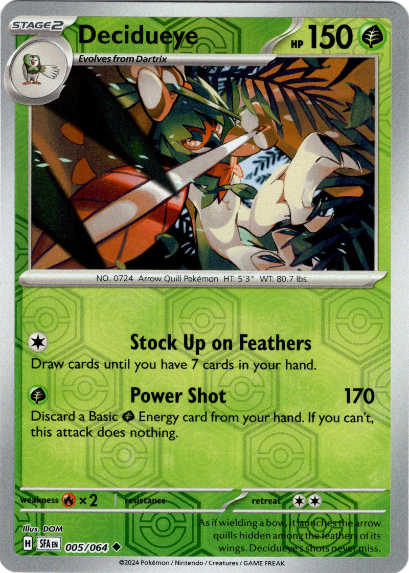 005/064 Decidueye Uncommon Reverse Holo Shrouded Fable