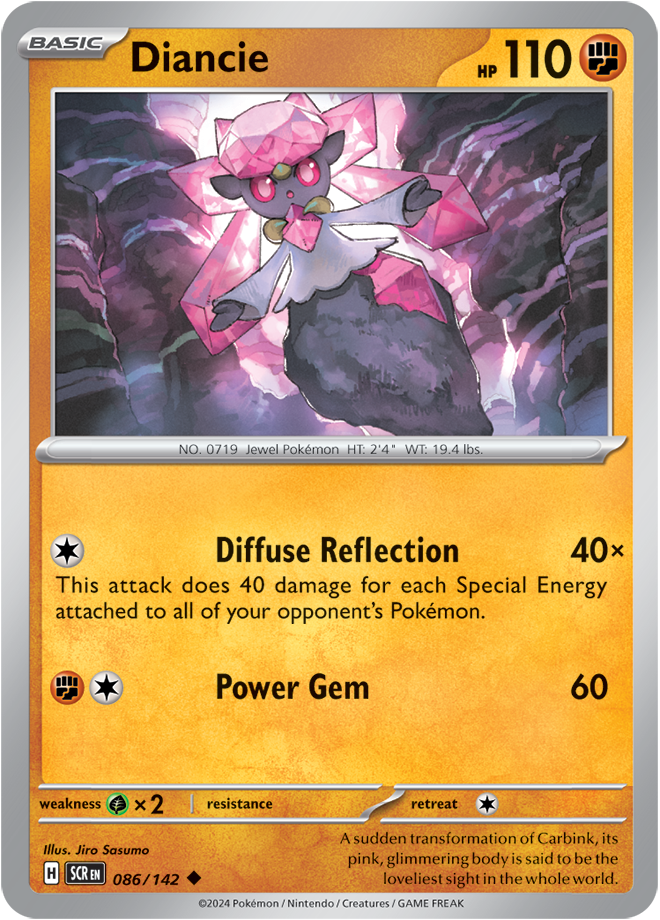 086/142 Diancie Uncommon Stellar Crown