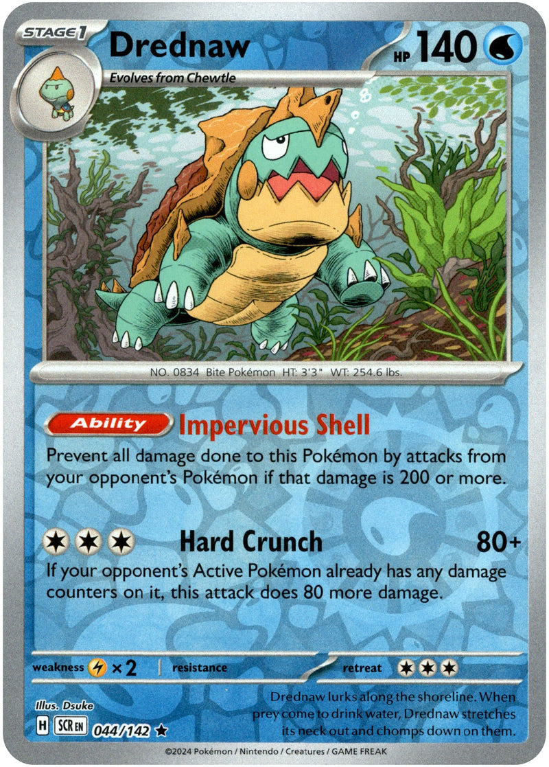 044/142 Drednaw Rare Reverse Holo Stellar Crown