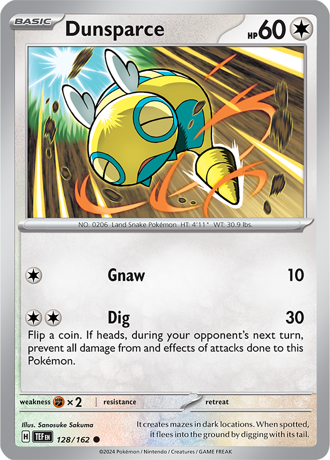 128/162 Dunsparce Common Temporal Forces