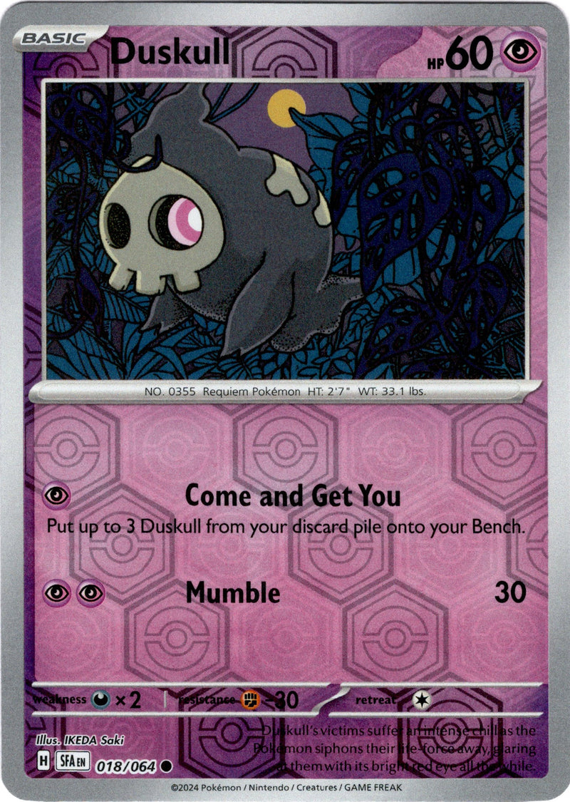 018/064 Duskull Common Reverse Holo Shrouded Fable