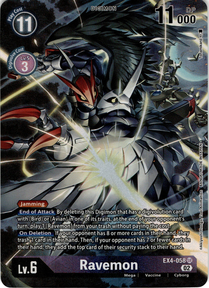 EX04-058 Ravemon Super Rare Alternate Art